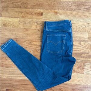 Levi's Women's Deep Blue Skinny Jeans
